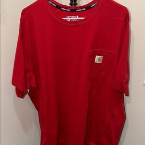 Carhartt Men's Force Bold Red Short Sleeve Tee